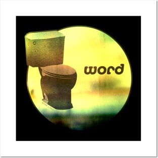 Toilet - WORD Posters and Art